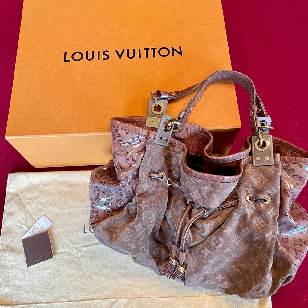 Limited Edition Louis Vuitton Coco Irene Monogram Suede Runway Handbag M47928